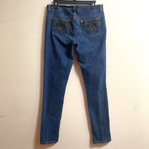 Southpole Women's Blue Embroidered Pocket Jeans Size 13